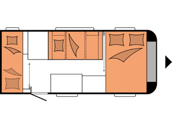 New Caravan Wohnwagen Hobby OnTour 470 KMF *1920: picture 3