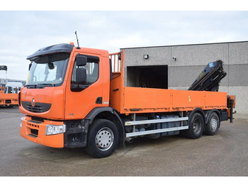 Crane truck RENAULT Premium 410