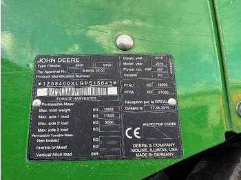 Leasing of JOHN DEERE 8400 JOHN DEERE 8400: picture 4