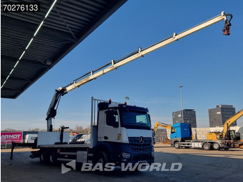 Dropside/ Flatbed truck, Crane truck Mercedes-Benz Arocs 2636 6X4 HIAB X-HIDUO 188 ES-S Crane Kran Big axle Euro 6: picture 4