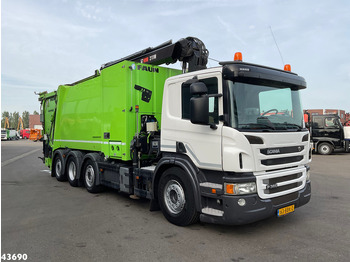 Garbage truck Scania P 360 Faun 18m³ + Hiab crane + Underground Container Washing Installation: picture 3