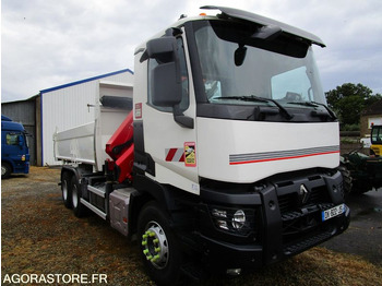 Truck Porteur bibenne grue Renault C380 - 2015 - 320 000km - TRES BON ETAT: picture 2