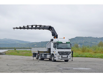 Crane truck, Dropside/ Flatbed truck Mercedes-Benz ACTROS 2544 * HIAB 377 E - 8 HIPRO + FUNK* TOP: picture 2