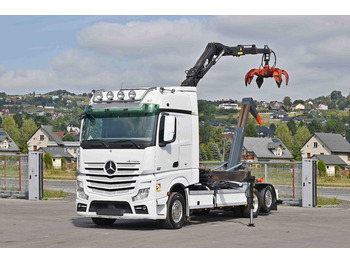 Hook lift truck, Crane truck Mercedes-Benz ACTROS 2551 * ABROLLKIPPER * LIV L120 Z3 (88): picture 2