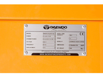 New Generator set Daewoo DAGFS-15: picture 4