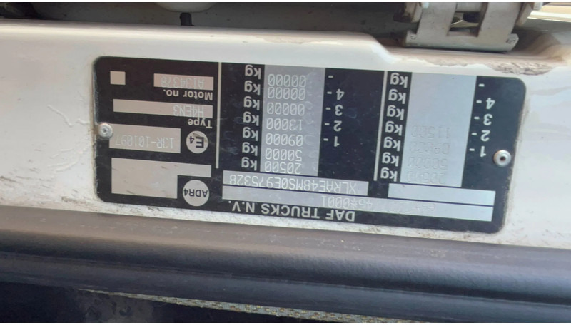 Cab chassis truck DAF XF 105 Daf 105 XF EURO5 chassis: picture 11