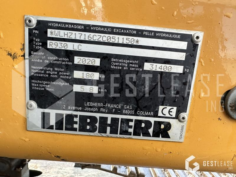 Crawler excavator Liebherr R930LC G8: picture 7