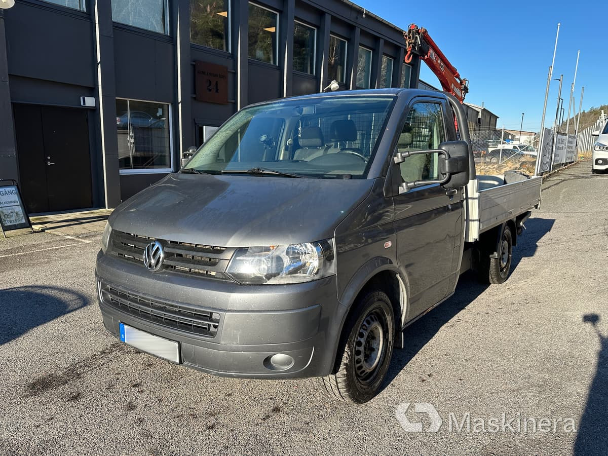 Open body delivery van Lastbil Volkswagen Transporter EH2.0 med kran: picture 1