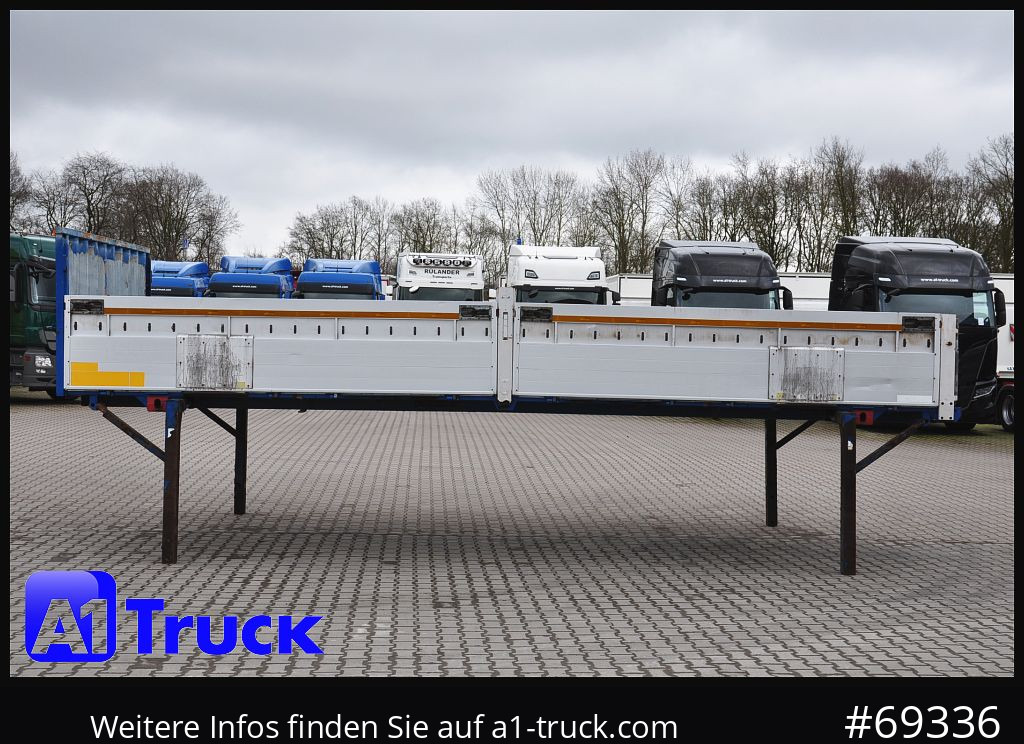 Flatbed body KRONE 7.45 BDF Wechselbrücke Bordwand, Multilockleiste: picture 13