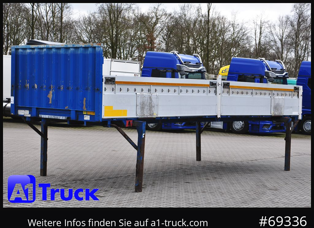 Flatbed body KRONE 7.45 BDF Wechselbrücke Bordwand, Multilockleiste: picture 14