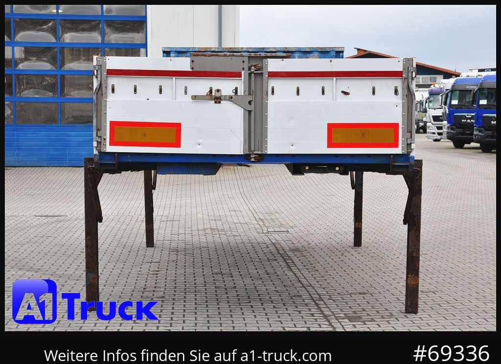 Flatbed body KRONE 7.45 BDF Wechselbrücke Bordwand, Multilockleiste: picture 11