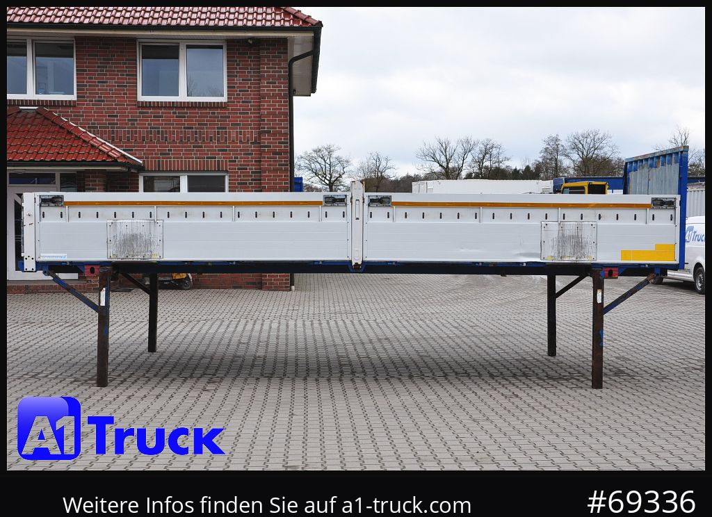 Flatbed body KRONE 7.45 BDF Wechselbrücke Bordwand, Multilockleiste: picture 9