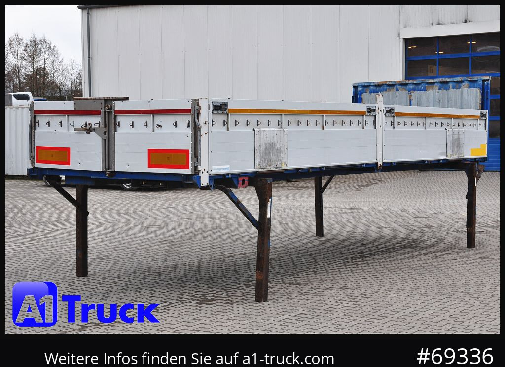 Flatbed body KRONE 7.45 BDF Wechselbrücke Bordwand, Multilockleiste: picture 10