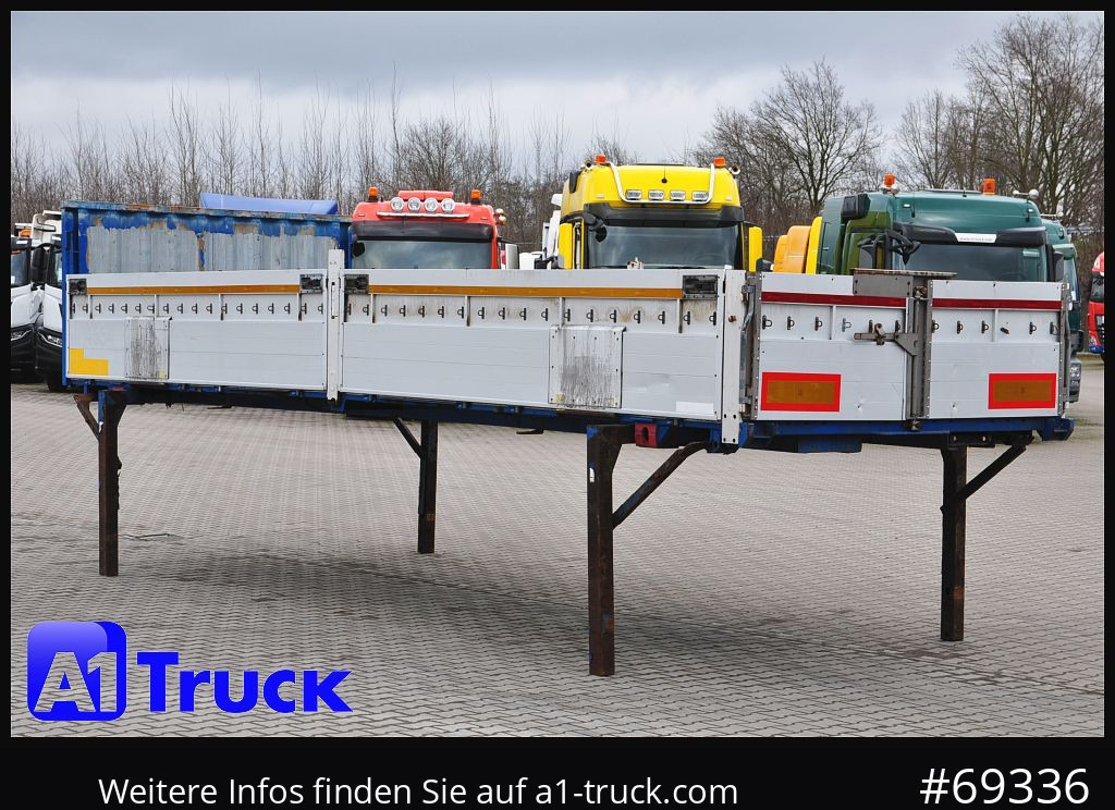 Flatbed body KRONE 7.45 BDF Wechselbrücke Bordwand, Multilockleiste: picture 12