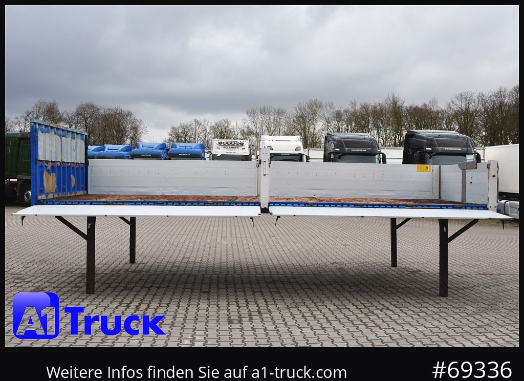 Flatbed body KRONE 7.45 BDF Wechselbrücke Bordwand, Multilockleiste: picture 7