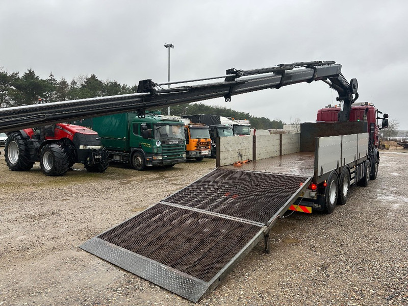 Crane truck Scania R480 8x2 // Hiab Hi-Duo 244 // Hydraulic ramp: picture 9