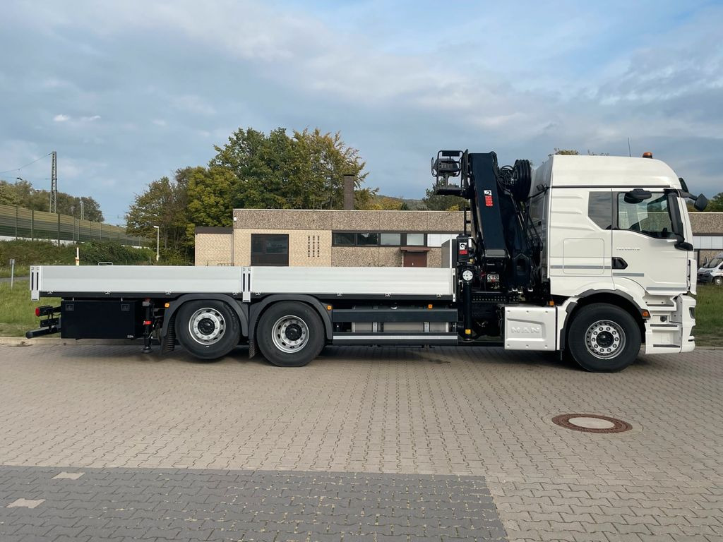 New Dropside/ Flatbed truck, Crane truck MAN TGS 26.480 /6X Hiab X-HIRRO 302 E-6 JIB 70x4: picture 7