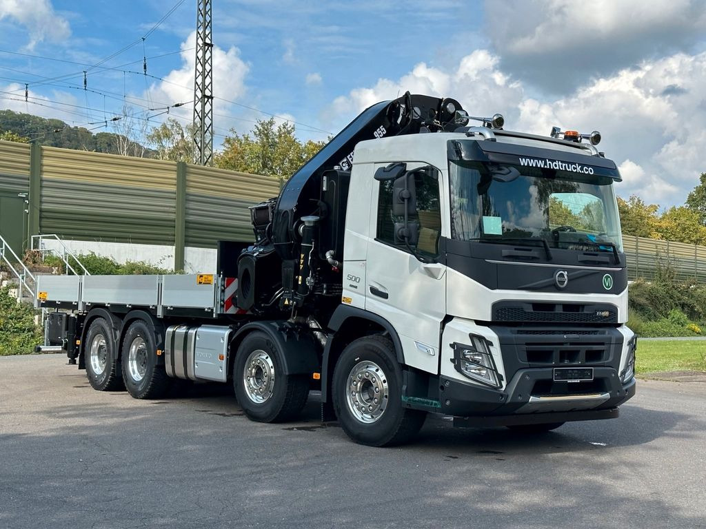 New Crane truck, Dropside/ Flatbed truck Volvo FMX 500 8x4 EFFER 955-8s + Jib 6s: picture 8