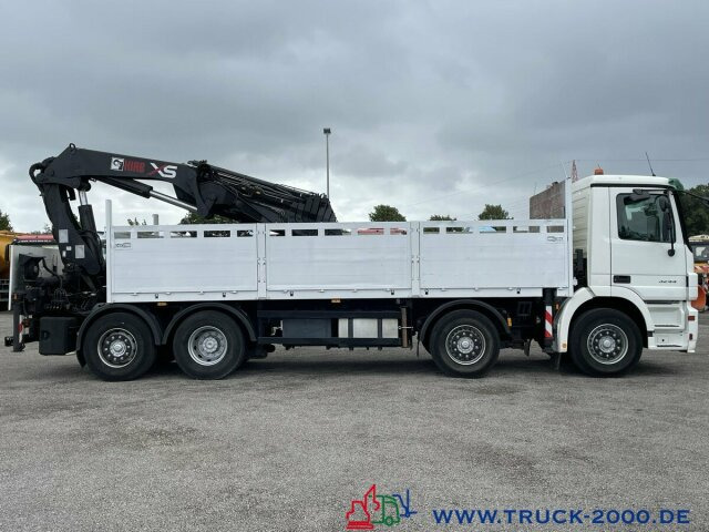 Dropside/ Flatbed truck, Crane truck Mercedes-Benz Actros 3244 Hiab 377 FlyJib+ Winde Hakenhöhe 30m: picture 13