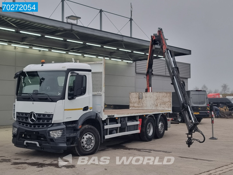 Dropside/ Flatbed truck, Crane truck Mercedes-Benz Arocs 2536 6X2 Palfinger PK 16002 Crane Lenkasche Euro 6: picture 6