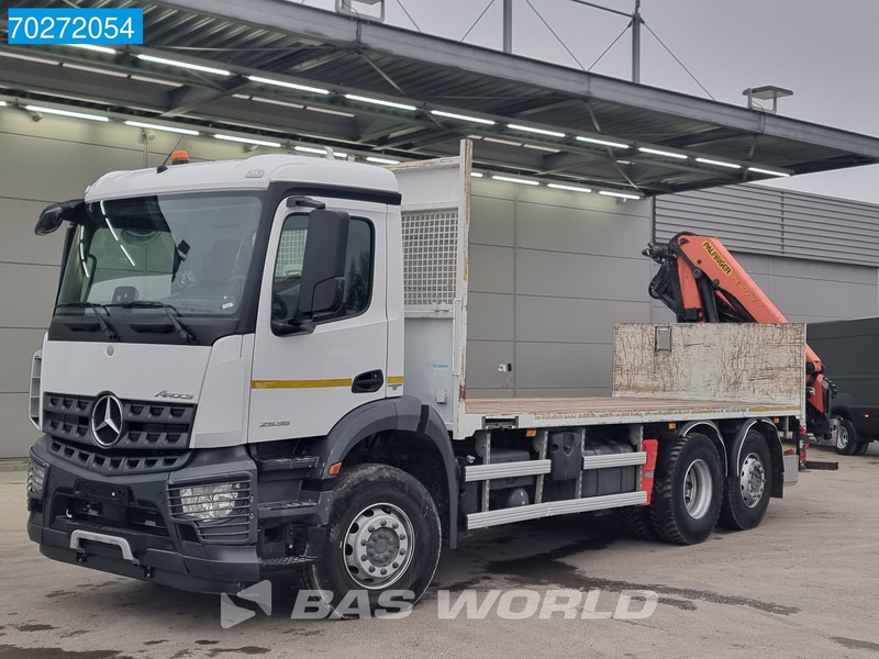 Dropside/ Flatbed truck, Crane truck Mercedes-Benz Arocs 2536 6X2 Palfinger PK 16002 Crane Lenkasche Euro 6: picture 8