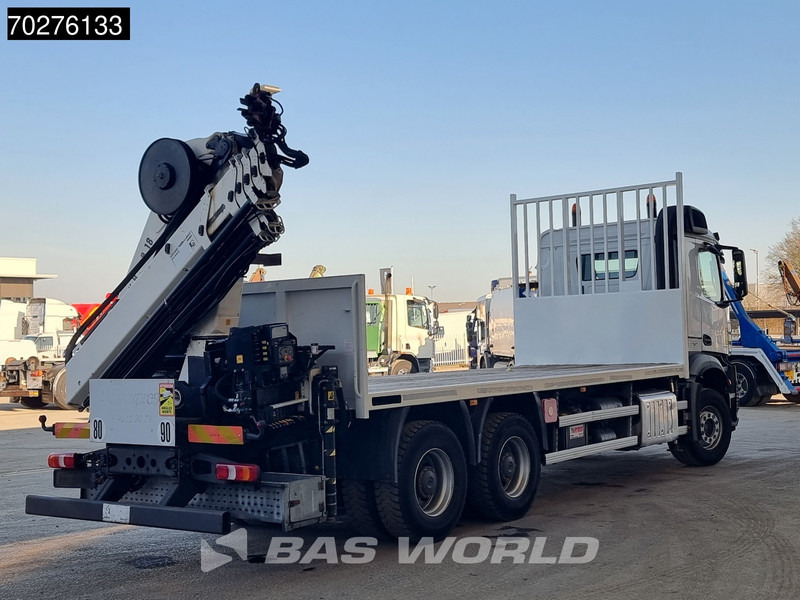 Dropside/ Flatbed truck, Crane truck Mercedes-Benz Arocs 2636 6X4 HIAB X-HIDUO 188 ES-S Crane Kran Big axle Euro 6: picture 11