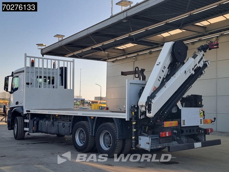 Dropside/ Flatbed truck, Crane truck Mercedes-Benz Arocs 2636 6X4 HIAB X-HIDUO 188 ES-S Crane Kran Big axle Euro 6: picture 9