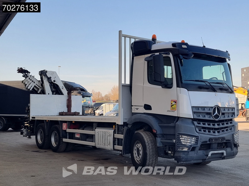 Dropside/ Flatbed truck, Crane truck Mercedes-Benz Arocs 2636 6X4 HIAB X-HIDUO 188 ES-S Crane Kran Big axle Euro 6: picture 10