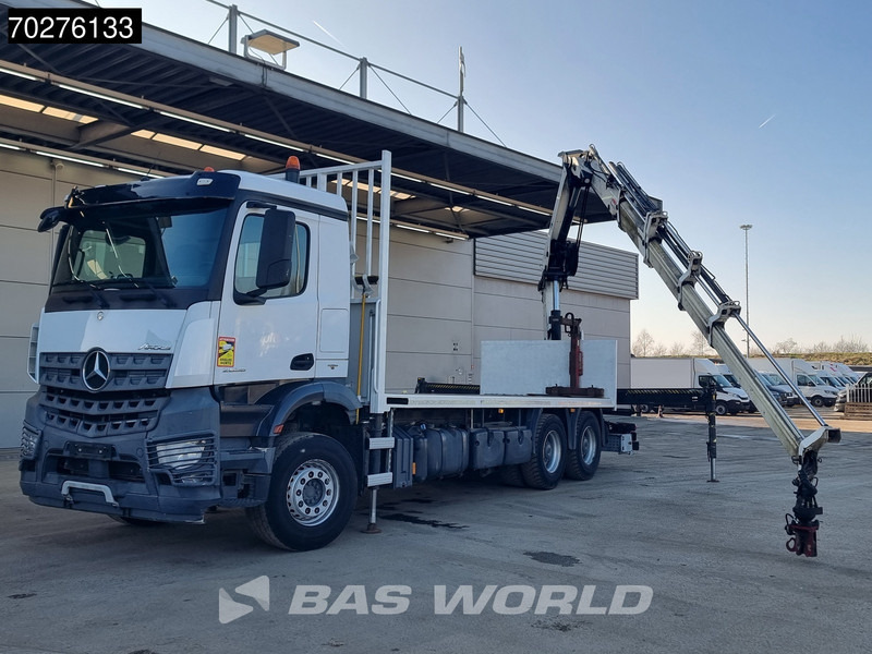 Dropside/ Flatbed truck, Crane truck Mercedes-Benz Arocs 2636 6X4 HIAB X-HIDUO 188 ES-S Crane Kran Big axle Euro 6: picture 6