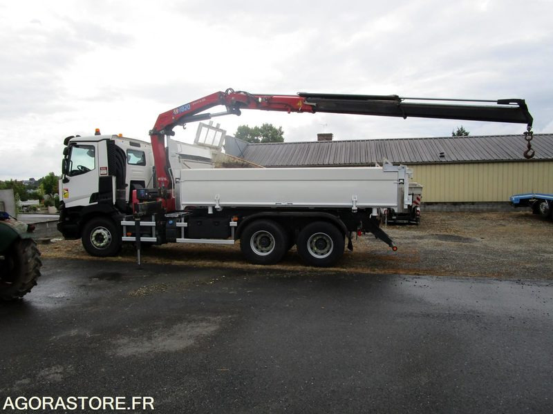 Truck Porteur bibenne grue Renault C380 - 2015 - 320 000km - TRES BON ETAT: picture 7