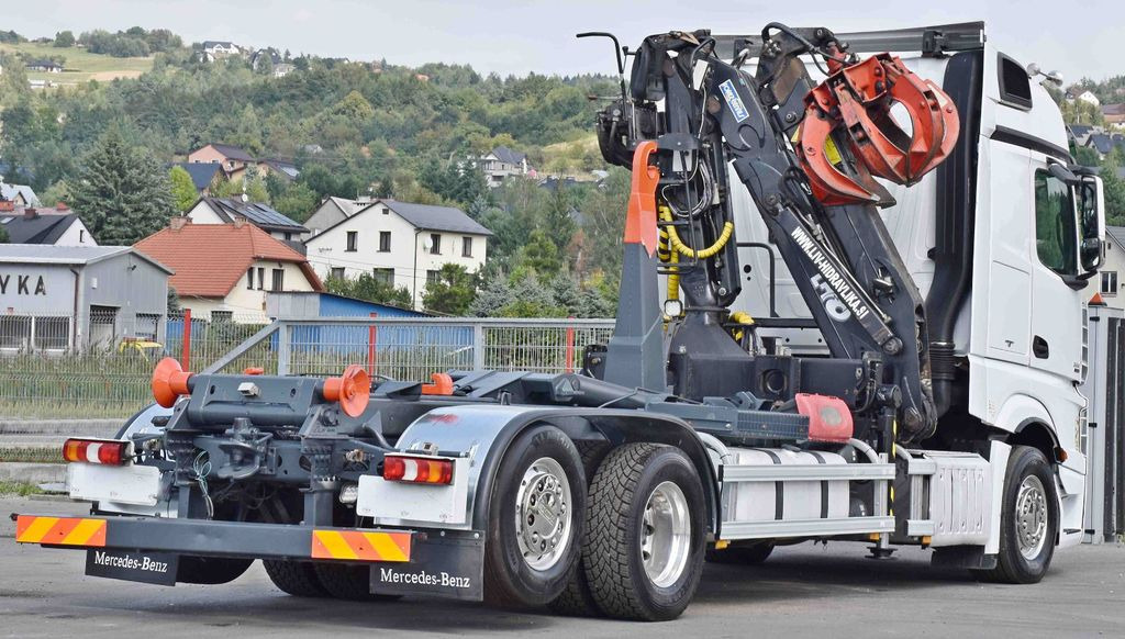 Hook lift truck, Crane truck Mercedes-Benz ACTROS 2551 * ABROLLKIPPER * LIV L120 Z3 (88): picture 6