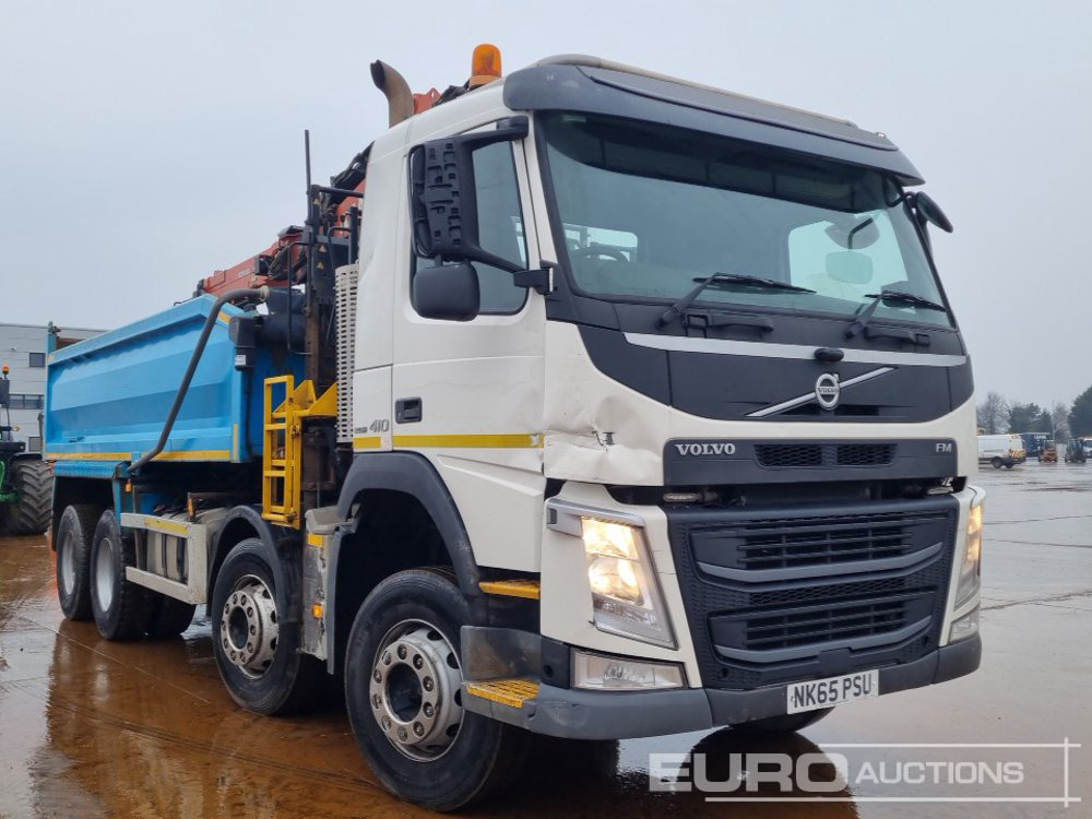 Tipper, Crane truck 2015 Volvo FM410: picture 7